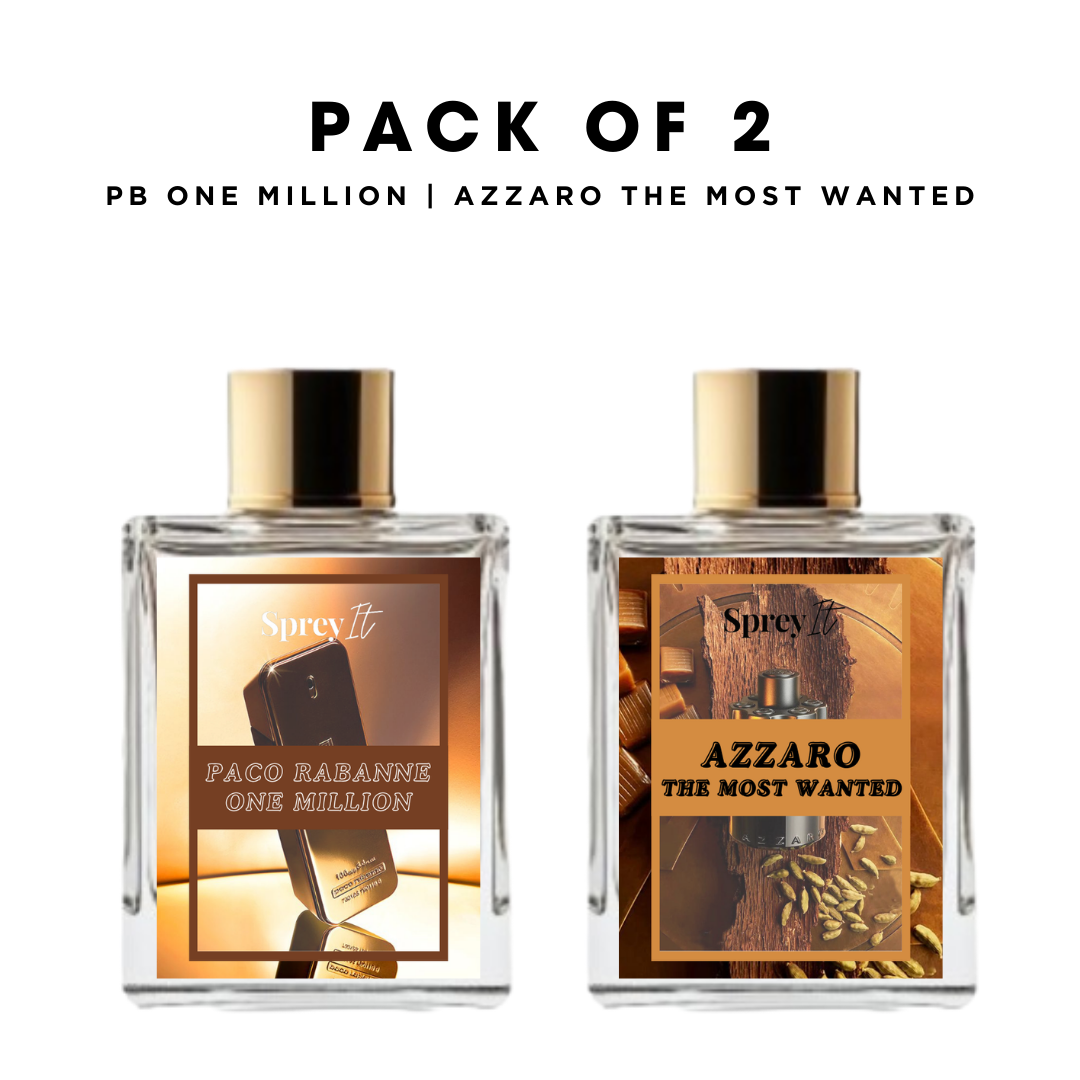Pack of 2 for men: PR one million, Azzaro the most wanted