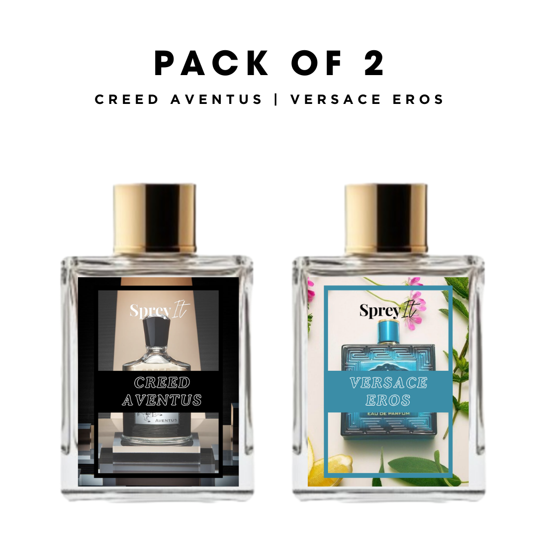 Pack of 2: men Creed aventus, Versace eros