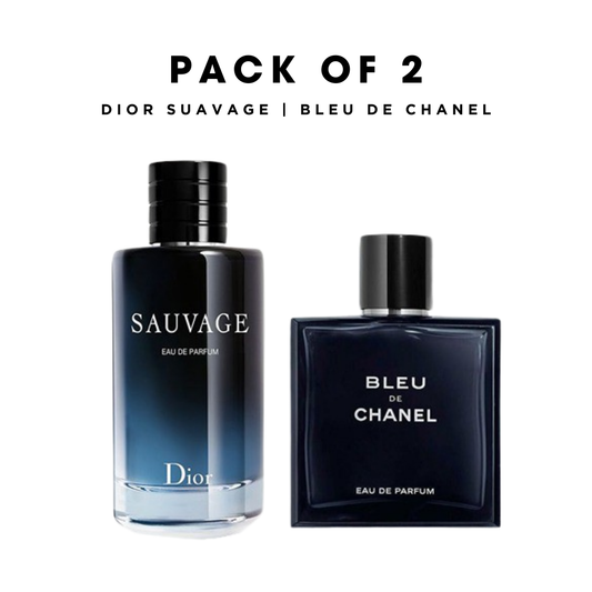 Pack of 2 for men: Di0r suvage, Bleu de Ch@nnel