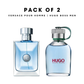 Pack of 2 for men: Versace pour home, Hugo boss men