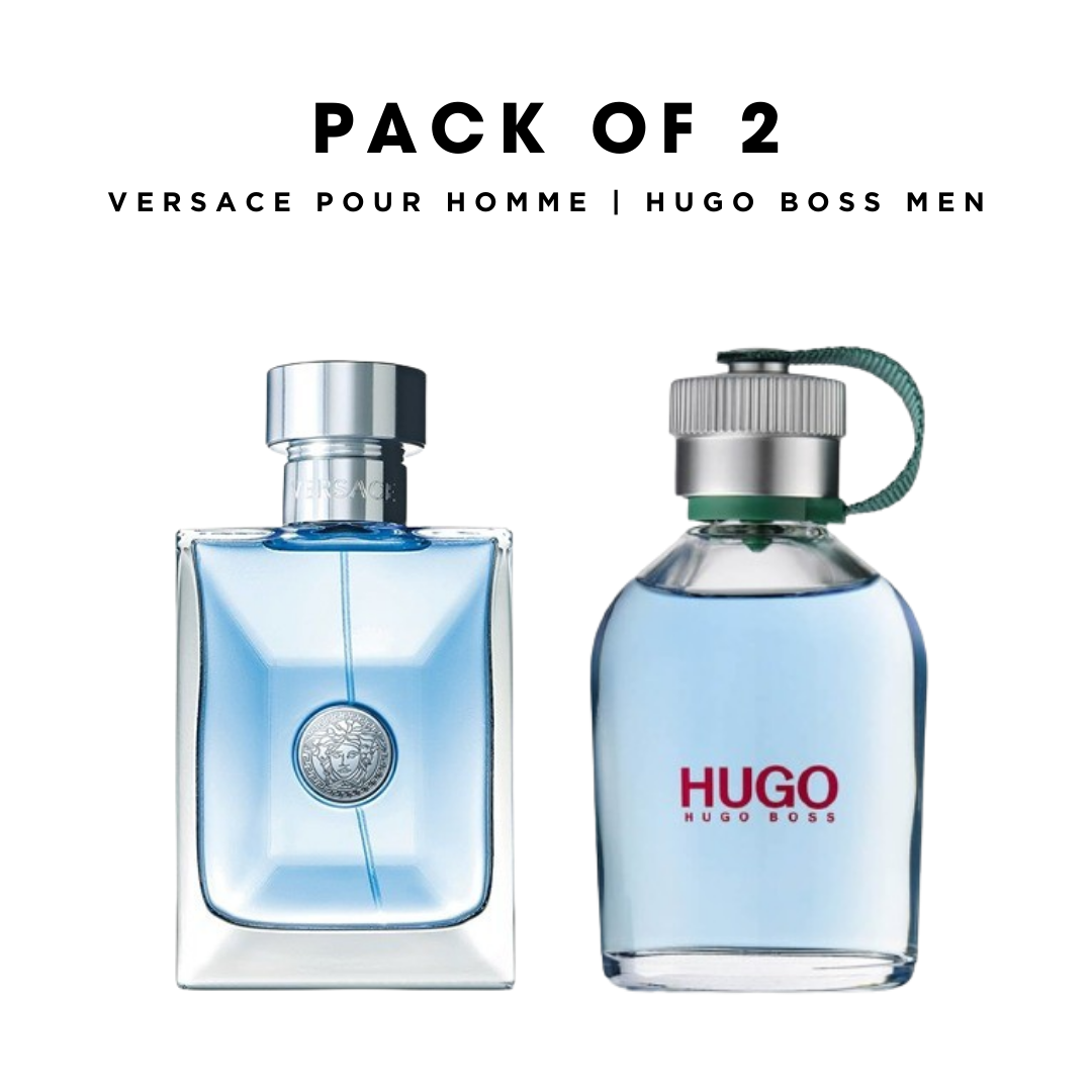 Pack of 2 for men: Versace pour home, Hugo boss men