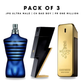 Pack of 3: JPG ultra male, CH bad boy, PR one million
