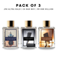 Pack of 3: JPG ultra male, CH bad boy, PR one million